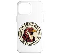 Insignia Circular Wild and Free Buzzard EST 2024 Carcasa para iPhone 16 Pro MAX