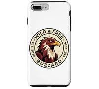 Insignia Circular Wild and Free Buzzard EST 2024 Carcasa para iPhone 7 Plus/8 Plus