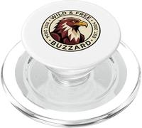 Insignia Circular Wild and Free Buzzard EST 2024 PopSockets PopGrip para MagSafe