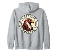 Insignia Circular Wild and Free Buzzard EST 2024 Sudadera con Capucha