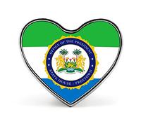 Insignia con la bandera de Sierra Leona: ideal para estudiantes, líderes, profesores, actividades conmemorativas de unidades y como broche decorativo.