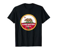 Insignia con la Bandera y el Oso «I Love Lancaster» de California, California Camiseta