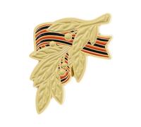 Insignia conmemorativa con símbolo de cinta, broche de aleación para coleccionistas históricos y eventos patrióticos conmemorativos, talla única, como se describe