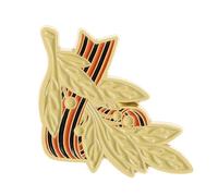 Insignia conmemorativa con símbolo de cinta, broche de aleación para coleccionistas históricos y eventos patrióticos, accesorio de la URSS, talla única, como se describe