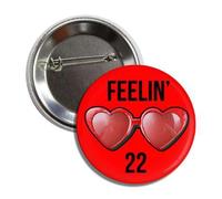 Insignia de 22 botones con texto en inglés "I Don't Know About You But I'm Feeling Feelin" Swiftie Pin Singer Team Era Tour Fans Gift Music Lover Merchandise Ideal para chaquetas, mochilas, sombreros