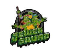 Insignia de 40 aniversario de las Tortugas Ninja Mutantes Adolescentes, talla única, Metal