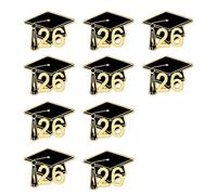 Insignia de aleación para sombrero de doctorado para temporada de graduación 2026, pin académico de 25 mm de diámetro, perfecto para regalos y ocasiones, insignia conmemorativa, One Size, como se