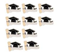 Insignia de aleación para sombrero de doctorado para temporada de graduación 2026, pin académico de 25 mm de diámetro, perfecto para regalos y ocasiones, símbolo de conocimiento, One Size, como se