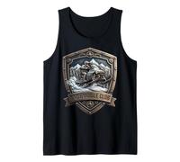 Insignia de Amante de Las Motos de Nieve del Snowmobile Club, Propietario de un Trineo de Nieve Camiseta sin Mangas