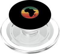 Insignia de arcoíris Retro Divertida del Continente Africano PopSockets PopGrip para MagSafe