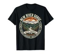 Insignia de Aventura en Virginia Occidental del Parque Nacional New River Gorge Camiseta