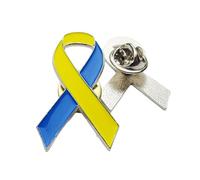 Insignia de bandera de Ucrania en forma de corazón, broche de cinta de Ucrania, insignia de oración por Ucrania, pin de solapa de corazón, broche de corbata, 1PCS