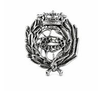 Insignia de Biología en Plata de Ley 925, Pin de Graduación con Estuche