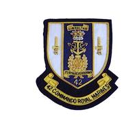 Insignia de blazer The Corps of Royal Marines (RM) Royal Marines Commandos (40, 41, 42, 43. 45 Commando y Comando Dagger), multicolor, 40 Commando Bullion Wire