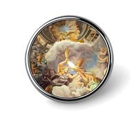Insignia de botón redonda pequeña de mitología griega y romana, pin de solapa, insignia para bolso, accesorios para camisas de 2,5 cm