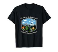 Insignia de Camping de montaña en Modo avión Camiseta