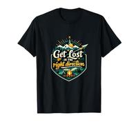 Insignia de Camping Get Lost in The Right Direction Camiseta