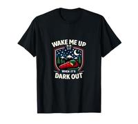 Insignia de Camping Wake Me Up When Its Dark out Camiseta