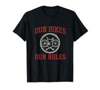 Insignia de Ciclismo universitaria Nuestras Bicicletas Nuestras Reglas Camiseta