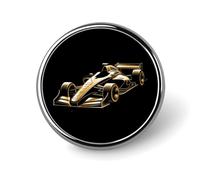 Insignia de coche de carreras de fórmula, pines redondos de identidad, broches, insignias de botón para sombreros, chaquetas y decoración.