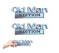Insignia de coche de Old Man Edition, emblema 3D Old for Man, emblemas de edición de coches antiguos, emblema 3D para automóvil, camión, SUV, motocicleta, decoración de puerta de automóvil (A, 2
