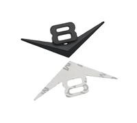 Insignia de Coche Negra cromada de Metal, Pegatina V6, Emblema V8, Logotipo 4x4, Accesorios de calcomanía for Maletero(V8 Black)