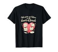 Insignia de corazón de Orgullo Local con Cita de Cartas de Amistad Camiseta