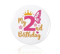 Insignia de cumpleaños, insignia de cumpleaños para niña, celebra el día especial de tu pequeña princesa con un accesorio brillante, accesorio de fiesta, decoración de celebración, Hierro