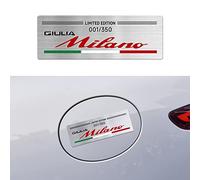 Insignia de edición limitada especial Milano Edition Logo Decoración Compatible con Alfa Romeo Giulia Mito Stelvio GT 147 156 159 166 Car Styling. (A)