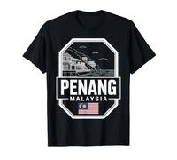 Insignia de Escudo de Malasia de Penang, Recuerdo de Viaje Camiseta