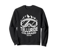 Insignia de esquí de montaña Vintage Telluride Colorado Travel Sudadera