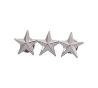 Insignia de estrella de 5 ángulos, pines de solapa de moda para mujeres, hombres, camisas, vestidos, bolsos, adornos, insignias de rango chino, símbolo de servicio al empleado, A, Metal