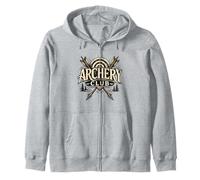 Insignia de Flechas Cruzadas del Club de Tiro con Arco Sudadera con Capucha