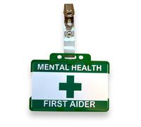 Insignia de identificación de primeros auxilios, doble tarjetero y clip de cocodrilo (1)