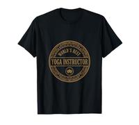 Insignia de Instructor de Yoga Vintage El Mejor diseño del Camiseta