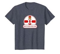 Insignia de Irlanda del Norte - Bandera del Ulster Bandera de Irlanda del Norte Camiseta, Niños, Azul Jaspeado, 12 años