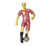 Insignia de jugador de fútbol americano de moda con gotas de aceite de doble color, accesorio de artesanía para uso casual y eventos deportivos, elegante pin para fanáticos deportivos, One Size, como