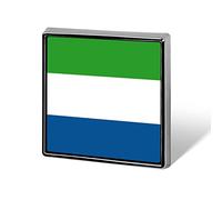 Insignia de la bandera de Sierra Leona, pin para sombrero, solapa, cor o traje, joyería, jeans, camisa, bolso