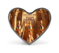 Insignia de la historia de las pirámides del antiguo Egipto Egipto con forma de corazón, lindo broche de botón para mochila, chaquetas, sombreros, decoración