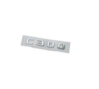 Insignia de Letras con Logotipo 3D ABS Negro C63 C43 C180 C220d C300, Pegatina de Estrella Trasera de Coche, Emblema AMG Compatible con W205 C205 W206(Silver C300)