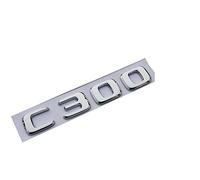 Insignia de Letras de Maletero Trasero de ABS Cromado, Emblema, emblemas, Pegatina Apta for Mercedes Benz Clase C C300 2017 +