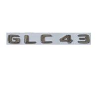 Insignia de Letras for Maletero Trasero de ABS Cromado, Emblema, emblemas, Pegatina Apta for Mercedes Benz GLC Clase GLC43 AMG 2017+ (Size : AMG)