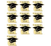 Insignia de logro académico 2026 de aleación de graduación para estudiantes y educadores, 25 mm, uso versátil, regalo para graduados, talla única, como se describe