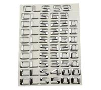 Insignia de Maletero de Coche con Letras cromadas en ABS 3D CLS 53 63 300 320 350 400 450 500W218 W219 C218 C257(Chrome,CLS63)