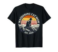 Insignia de mamá Gato errante EST 2024 Camiseta