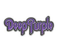 Insignia de metal con logotipo oficial de color morado oscuro, morado y negro, 25.0 Millimetres, Metal