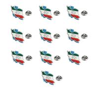 Insignia de metal permanente con símbolo de los Leones Nacionales de Irán para viajes, round four, como se describe