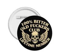Insignia de miembro vitalicio del Club de Viejos Cínicos 100% para sombreros, mochilas y ropa 1 unidad