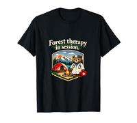 Insignia de montaña de Campamento en sesión de Terapia Forestal Camiseta