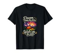 Insignia de montaña de Camping Dream Under Stars Wake Sun Camiseta